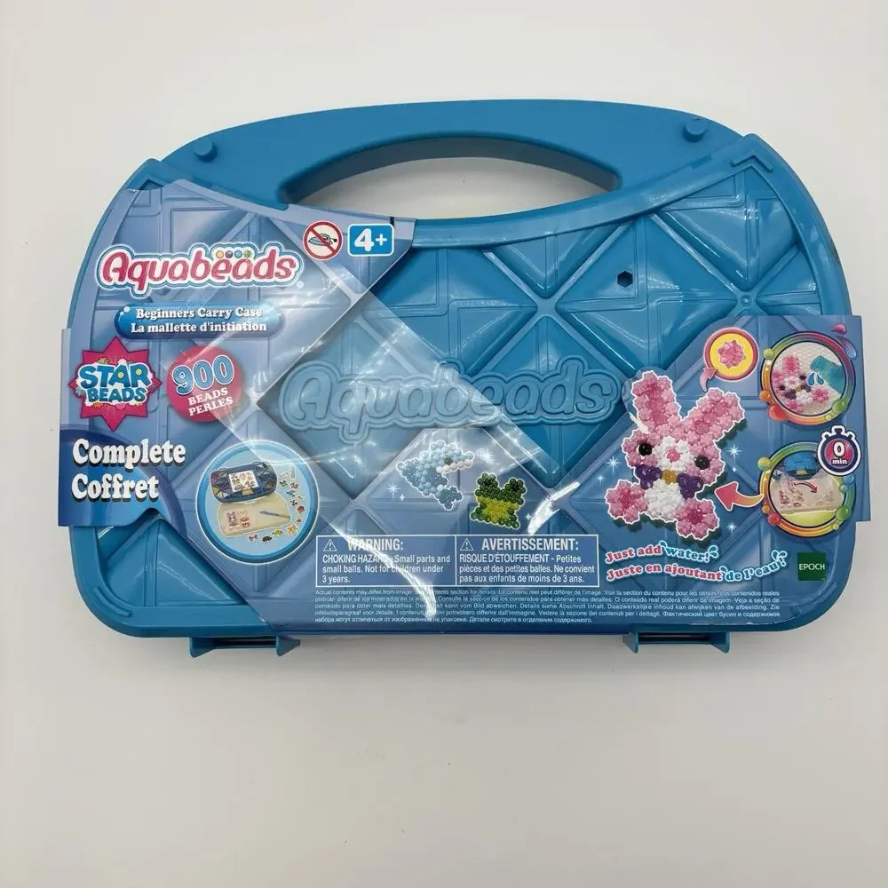 NEW Aquabeads Beginners Carry Case Craft Set Star Beads 900 Beads. Sealed. - Picture 12 of 12
